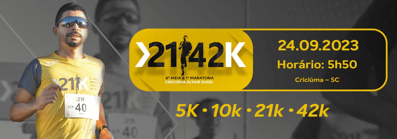 1ª MARATONA E 6ª MEIA MARATONA CRICIÚMA ALTAIR GUIDI